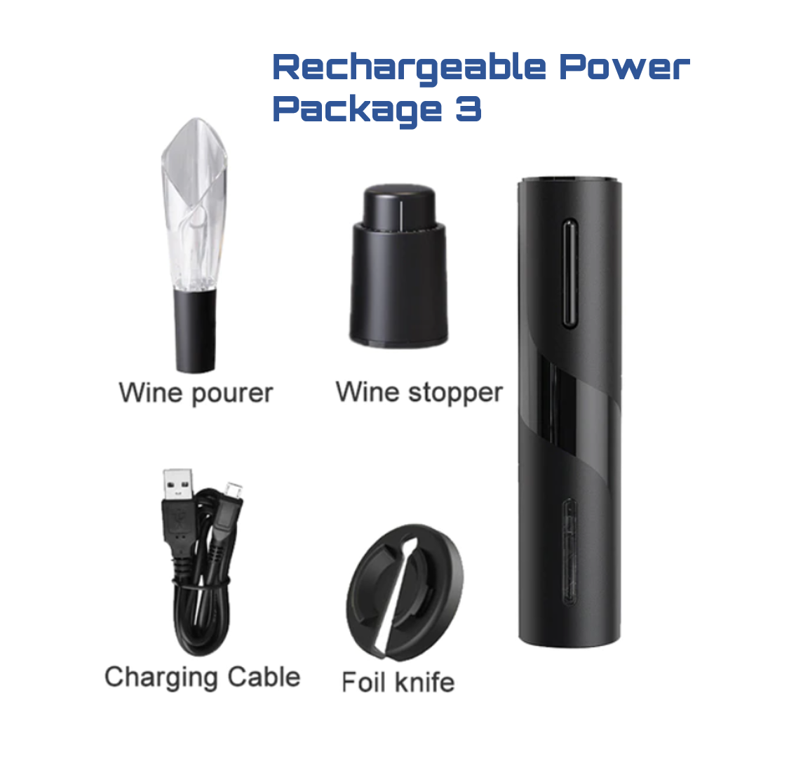 echargeable Electric Wine Bottle Opener